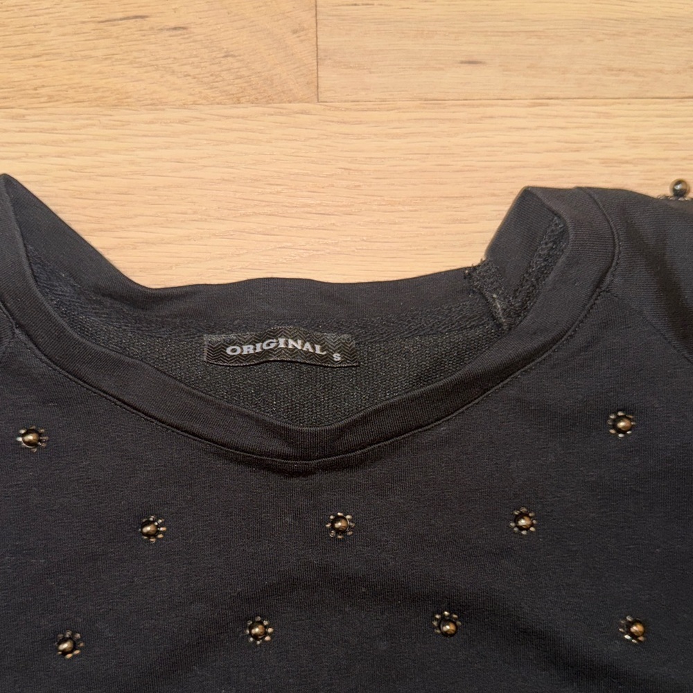 Black Studded T-Shirt and Pants Set - Picture 4 of 15